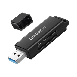 [40752] Lector de tarjetas SD portátil USB 3.0 de doble ranura / adaptador de tarjeta de memoria flash concentrador para TF SD Micro SD SDXC SDHC MMC RS-MMC Micro SDXC Micro SDHC UHS-I | 40752