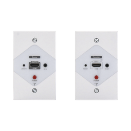 [TT372W] Kit Extensor HDMI en PLACAS DE PARED para distancias de 40 metros / Resolución 1080P @ 60 Hz / Cat 6/6A/ 7 / HDR/ Cero Latencia / Soporta Control Remoto / Placa de pared de 2.74 x 4.49” (tamaño estándar de EE.UU.). | TT372W
