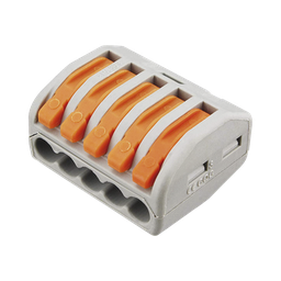 [CON-1006] Conector Compacto para 1 Cable de Entrada 4 Cables de Salida / Cables Compatibles 12AWG-28AWG | CON-1006