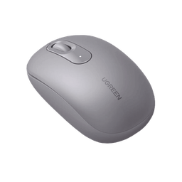 [90669] Mouse Inalámbrico 2.4G 800/1200/1600/2400 DPI | Función de 3 botones | Alcance 10m | Silencioso |  Ergonómico | Anti-caída y Anti-interferencias | Batería Alcalina AA incluida  | Color Grey. | 90669