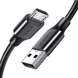 [60138] Cable USB-A a Micro USB | 2 Metros (6.56 Pies) | Tecnología de Carga Rápida Qualcomm / QC 3.0/2.0 | Recarga hasta 18W | Transmisión de Datos hasta 480Mbps | Tecnología de Carga Segura | Hasta 5,000 Flexiones | ABS y PVC de Alta Duración | 60138