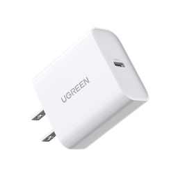 [60449B] Cargador USB-C de 20W | 1 USB-C de Carga Rápida | QC4.0+ | PD3.0 | PPS | BC1.2| Carga Inteligente | Chip PWM | Múltiple Protección | Mayor Eficiencia Energética | Tamaño Compacto | Carcasa Ignifuga | Color Blanco. | 60449B