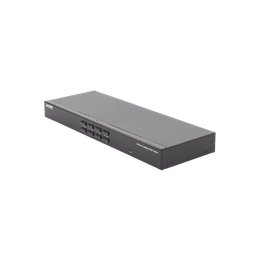 [KVM-210-08] Switch Para Monitor KVM de 8 Puertos VGA, Permite el Acceso y Controla Hasta 8 Computadoras Desde Una Sola Consola (Teclado, Ratón y Monitor). | KVM-210-08