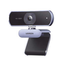 [15728] Cámara Web HD con Micrófono Integrado | Resolución 1080P@30FPS | Micrófonos Duales Integrados | Cancelación de Ruido | Corrección de Luz Automática | Vista Amplia de 85° | Rotación Flexible de 36 | 15728