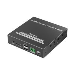 [TT582KVM-RX] Receptor Compatible para Kit TT582-KVM |4K @60Hz | Cat 6, 6a y 7 |  hasta 150 metros | Transmite el Video y Controla tu DVR vía USB a distancia | TT582KVM-RX