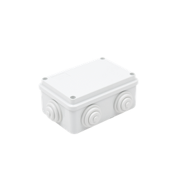 [GW-44-005] Caja Estanca de PVC Para Derivación y Conexión, 6 Entradas, Tapa Atornillada, 120x80x50 mm (Área interna), Uso Exterior IP55, Material que no Propaga el Fuego y Libre de Hálogenos | GW-44-005