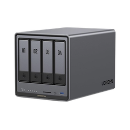 [35260] NAS UGREEN NASync DXP4800 Plus / Procesador Intel Pentium Gold 8505 5 Núcleos / 4 Bahías SATA + 2 M.2 NVMe PCIe 4.0 / 8GB DDR5 Expandible a 64GB / 10GbE + 2.5GbE / USB 3.2 Gen 2 Tipo C / HDMI 4K / Sistema Almacenamiento Conectado Red | 35260
