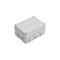 [GW-44-006] Caja Estanca de PVC Para Derivación y Conexión, 10 Entradas, Tapa Atornillada, 150x110x70 mm (Área interna), Uso Exterior IP55, Material que no Propaga el Fuego y Libre de Hálogenos | GW-44-006