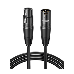 [20716] Cable para Micrófono XLR Tipo Canon Macho a Hembra | 15 Metros | Plug & Play | Anti interferencias | Triple Blindaje | Alta Calidad | Color Negro. | 20716