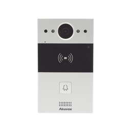 [R20A] Videoportero de 1 Botón / Lector de Tarjetas MIFARE y PROX EM / Notificación a APP / 100% en la Nube / Notificación por Llamada Telefónica / SIP / ONVIF / IP65 / Cámara 2MP / Panel de Aluminio / Control de 2 Puertas | R20A