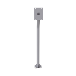 [POSTE-INT] Base tipo tubular para instalación de cubierta BASEINT de videoporteros o interfones IP Fanvil y Grandstream, altura de 1.2 metros, pintura electrostática color gris. | POSTE-INT