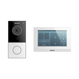 [KITAKUVOXWIFI] Kit de Videoportero Akuvox WIFI/ Monitor Linux de 7 Pulgadas/ 100% en la Nube / POE / Bluetooth / NFC / Lector de Tarjetas MIFARE / ONVIF / IP65 / Cámara 2 MP / Botón con Iluminación / Control de 1 Puerta / Entradas de Alarma | KITAKUVOXWIFI