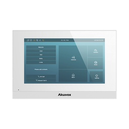 [C313W] Monitor Color Blanco Linux / Pantalla Touch de 7 Pulgadas / SIP / POE / WIFI / Compatible con Frentes de Calle Akuvox | C313W