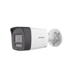 [DS-2CE16D0T-LTS] [Audio Bidireccional + Dual Light + ColorVu] Bala TURBOHD 2 Megapixel (1080p) / Lente 2.8 mm / 30 mts IR EXIR + 20 mts Luz Blanca / Micrófono y Bocina Integrado / Exterior IP67 / Metal / dWDR | DS-2CE16D0T-LTS