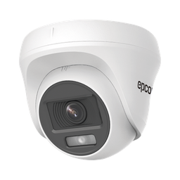 [E8-TURBO-PC/A] Turret TURBOHD 2 Megapíxel (1080p) / Imagen a color 24/7 / Lente 2.8 mm / Policarbonato / Luz Blanca 20 mts / Interior / Microfono Integrado / TVI-AHD-CVI-CVBS / dWDR | E8-TURBO-PC/A