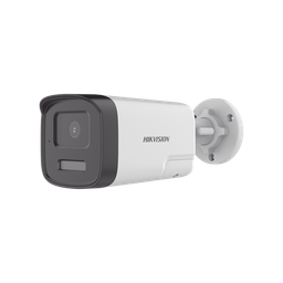 [DS-2CE17D0T-LTS] [Audio Bidireccional + Dual Light + ColorVu] Bala TURBOHD 2 Megapixel (1080p) / Lente 3.6 mm / 40 mts IR EXIR + 40 mts Luz Blanca / Micrófono y Bocina Integrado / Exterior IP67 / dWDR | DS-2CE17D0T-LTS