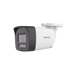 [DS-2CE16U0T-LTS] [Audio Bidireccional + Dual Light + ColorVu] Bala TURBOHD 4K (8 Megapixel) / Lente 2.8 mm / 30 mts IR EXIR + 20 mts Luz Blanca / Micrófono y Bocina Integrado / Exterior IP67 / Metal / dWDR | DS-2CE16U0T-LTS