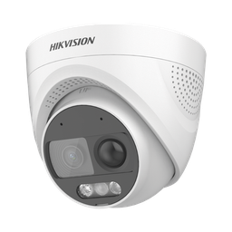 [DS-2CE72DF3T-PIRXOS] Turret TURBOHD 2 Megapixeles (1080p) / Imagen a color 24/7 / Lente 2.8 mm / Luz Blanca 20 mts / Exterior IP67 / WDR 130dB / Sensor PIR / Sirena Integrada / Estrobo ROJO - AZUL / Micrófono Integrado | DS-2CE72DF3T-PIRXOS