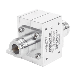 [IS-50NX-CO] Protector Coaxial RF / 1.5-700 MHz / 50 Ω / Conectores N Hembra / Ceja Lateral / 2 kW | IS-50NX-CO