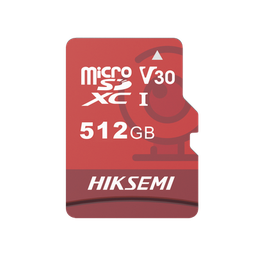 [HS-TF-E1/512G] Memoria MicroSD / Clase 10 de 512 GB / Especializada Para Videovigilancia (Uso 24/7) / Compatibles con cámaras HIKVISION y Otras Marcas / 95 MB/s Lectura / 60 MB/s Escritura | HS-TF-E1/512G