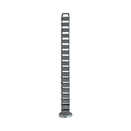 [ORG-VERT] Organizador de Cables Vertical Articulado, Ideal para Llevar los Cables del Piso a Mesa o a la Cubierta del Escritorio de Manera Segura | ORG-VERT