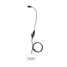 [E1-1W2MG131] Micrófono de 1 cable serie LOC para Motorola EP350/450/450S, MAGONE, MOTOTRBO: DEP450,XPR3000,CP200D. Hytera TC500/600 | E1-1W2MG131