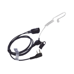 [TXEHIAV2S] Micrófono - audífono de solapa con tubo acústico transparente para ICOM IC-F11/ 14/ 3021/ 3013/ 3103/ 3003/ 1100D/2100D/ICF200 | TXEHIAV2S