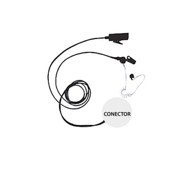 [V1-10695] Kit de Micrófono-Audífono profesional de 2 Cables para KENWOOD NX-200/300/410/5000, TK-480/2180/3180 | V1-10695