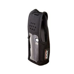 [2806-B] Funda de Nylon, lazo-cinto, capuchón con broches para botones y amplio visor frontal  para NX-410K2 y NX-411K2. | 2806-B