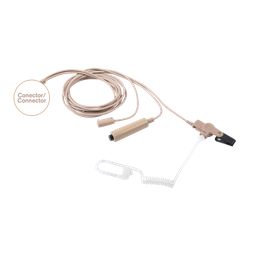 [V1-10356] Kit de Micrófono-Audífono profesional de 3 cables para KENWOOD NX-200/300/410, TK-480/2180/3180 | V1-10356