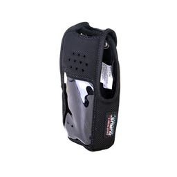 [2806-BC] Funda de Nylon, clip metálico /cinto, capuchón con broches /botones y visor frontal para NX-410K2 y NX-411K2. | 2806-BC