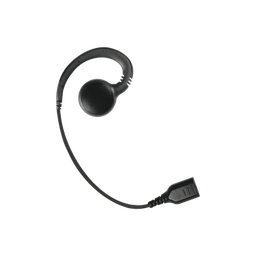 [SNP-GH] Auricular giratorio con gancho en forma de "G" con cable de fibra trenzada y conector SNAP.  Requiere micrófono de solapa de 1 o 2 hilos de la Serie SNAP. | SNP-GH