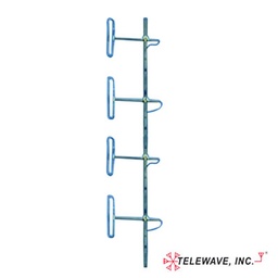 [ANT-150D6-9] Antena Base VHF, de 4 Dipolos, rango de frecuencia 138 - 174 MHz. | ANT-150D6-9