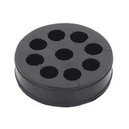 [CI912] Inserto de Caucho de 4" Con Nueve Orificios para Cable de 1/2 in | CI912