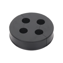 [CI438] Inserto de Caucho de 4" Con Cuatro Orificios para Cable de 3/8 in | CI438
