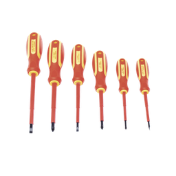 [PST-H020-01] Juego de 6 desarmadores Aislados Bicolor 1000v | PST-H020-01