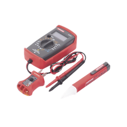 [PK-110] KIT Básico 3 en 1 con Multímetro Digital + Detector de Tensión sin Contacto + Comprobador de Fase GFCI | PK-110