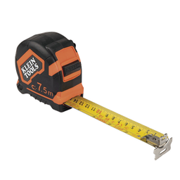 [9375] Flexómetro (Cinta de Medir) de 7.5 m con Gancho doble Magnético. Graduada por Ambos Lados y Freno de Alta Velocidad. De Uso Rudo | 9375
