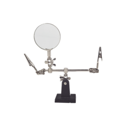 [EP390] Soporte con lupa y dos brazos con clip. Ideal para trabajos de soldadura. | EP390