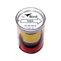 [100A] Elemento de 100 Watt en Línea 7/8" para Wattmetro BIRD 43 en Rango de Frecuencia de 25 a 60 MHz. | 100A