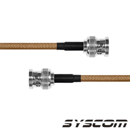 [SBNC142KBNC60] Jumper con Cable LP142 de 60 cm (23.62 pulgadas), con Conectores BNC Macho a BNC Macho. | SBNC142KBNC60