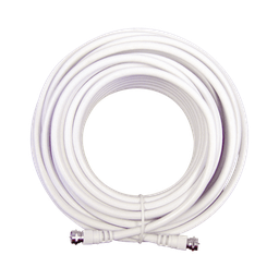 [950-620] Jumper Coaxial con Cable Tipo RG-6 en Color Blanco de 6.09 Metros (20 Pies) de Longitud y Conectores F Macho en Ambos Extremos. 75 Ohm de Impedancia. | 950-620