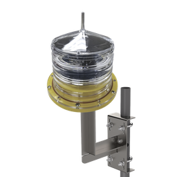 [EI-GSL-SE-HLU] Estrobo led para Obstrucción Autónoma con Led Color Rojo con Panel Solar (Luz Fija o Estroboscópica configurable) / incluye montaje HLU3R2 | EI-GSL-SE-HLU