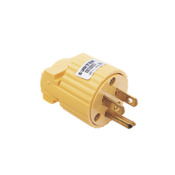 [SYS-136-509] Clavija con Abrazadera Plástica Aterrizada  / 127 V CA 15 A Max.  / Fabricada en Plastico ABS. | SYS-136-509