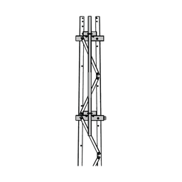 [TRY-ST-FMU37] Mástil 2-3/8" x 1.8 m para Montaje en Cara de Torre Super Titan Secciones 3 a 7. | TRY-ST-FMU37