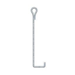 [SAP-02-JG] Ancla para Retenida para Suelo con Ojo Galvanizado por Inmersión en Caliente. | SAP-02-JG