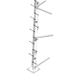 [TRY-ST-STEPW] Escalera de 3 m Tipo Perno con Sección Soldada para Torres SUPER TITAN Secciones 13 a 21. | TRY-ST-STEPW