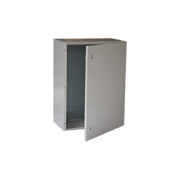 [PST-4060-25A] Gabinete de Acero IP66 Uso en Intemperie (400 x 600 x 250 mm) con Placa Trasera Interior Metálica y Compuerta Inferior Atornillable (Incluye Chapa y Llave T). | PST-4060-25A