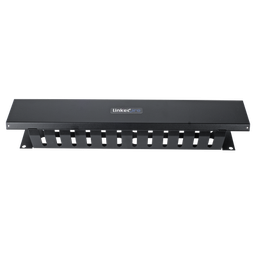 [LPCM-042U] Organizador de Cables Horizontal de 2U para Rack de 19" con Cubierta Metálica | LPCM-042U