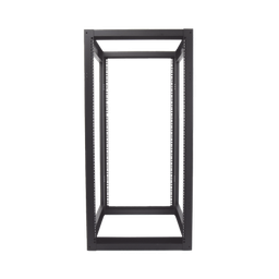 [EI-QR-3224-R2] Rack Estándar 19" de 4 Postes, Acero, 24 Unidades, Profundidad Ajustable. | EI-QR-3224-R2